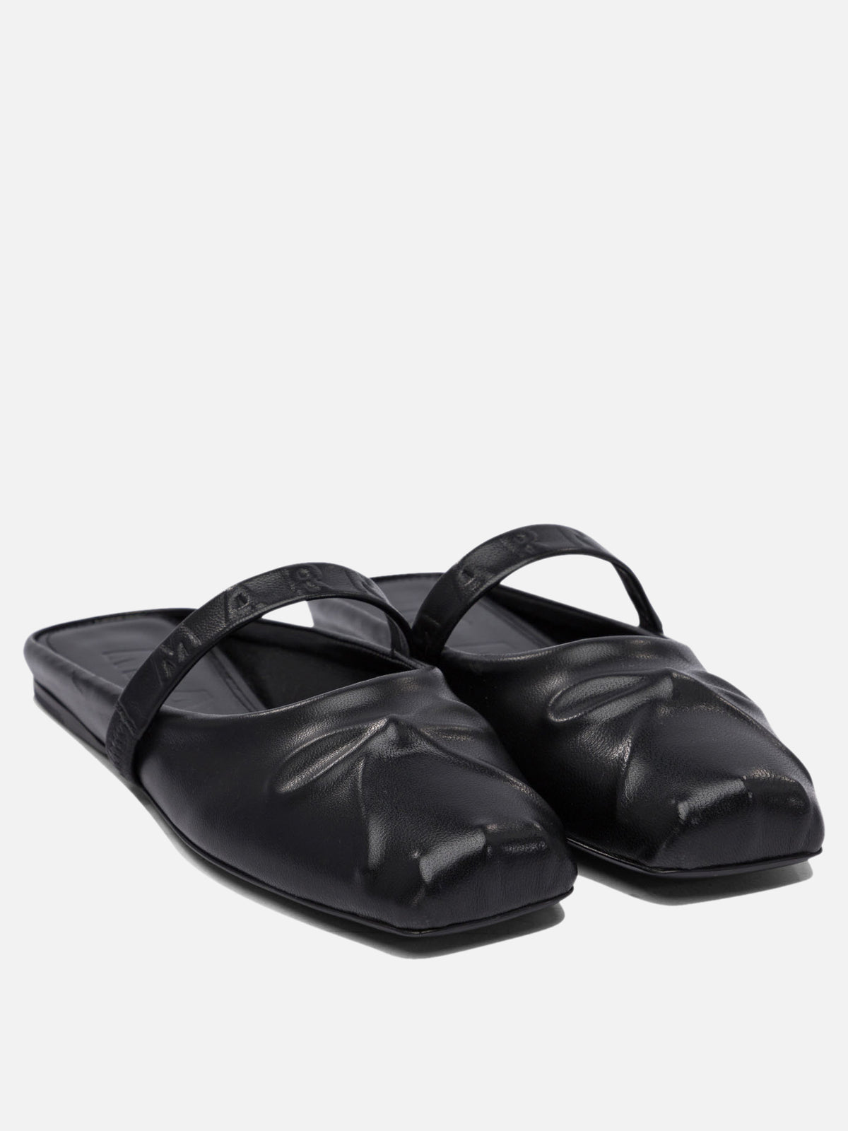Marni "Little Bow" ballet flats sabot Black