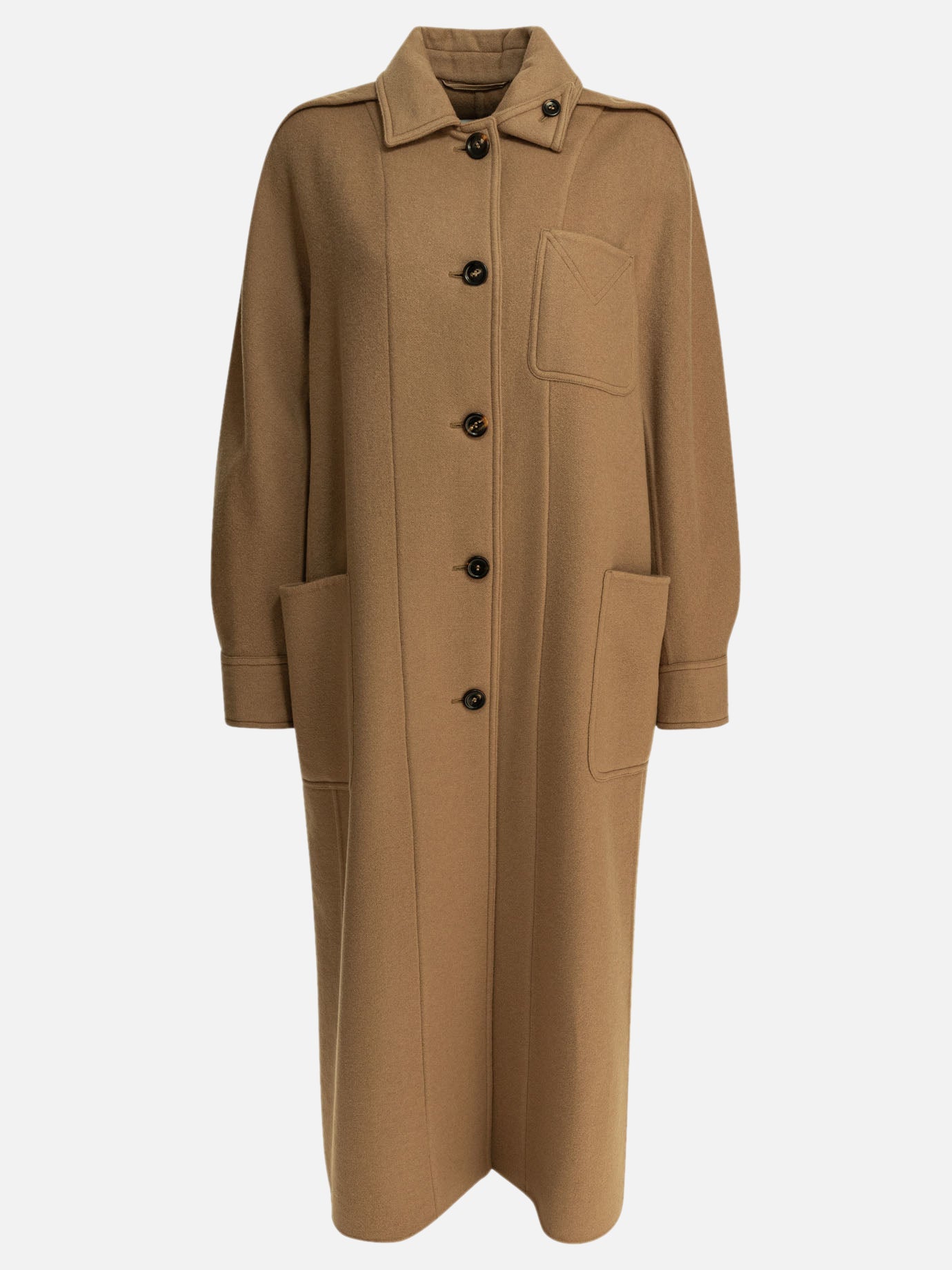 Cappotti lunghi Solid colour  Marrone - Max Mara Donna | PDP | VIETTI Online Store | Zoom-Modal
