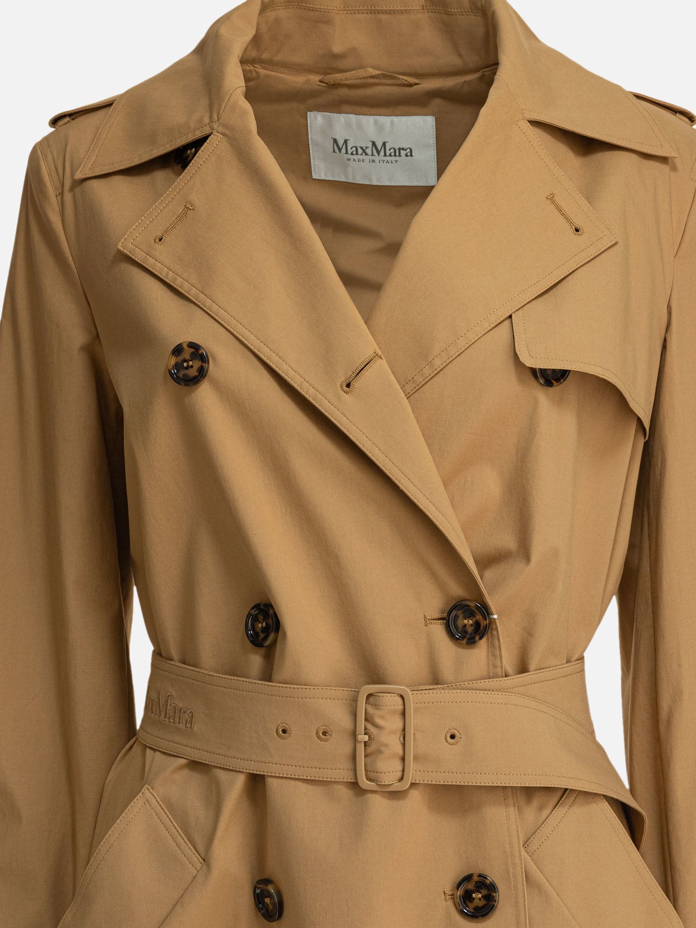 Impermeabili & Trench Solid colour  Beige - Max Mara Donna | PDP | VIETTI Online Store | thumbnail_3