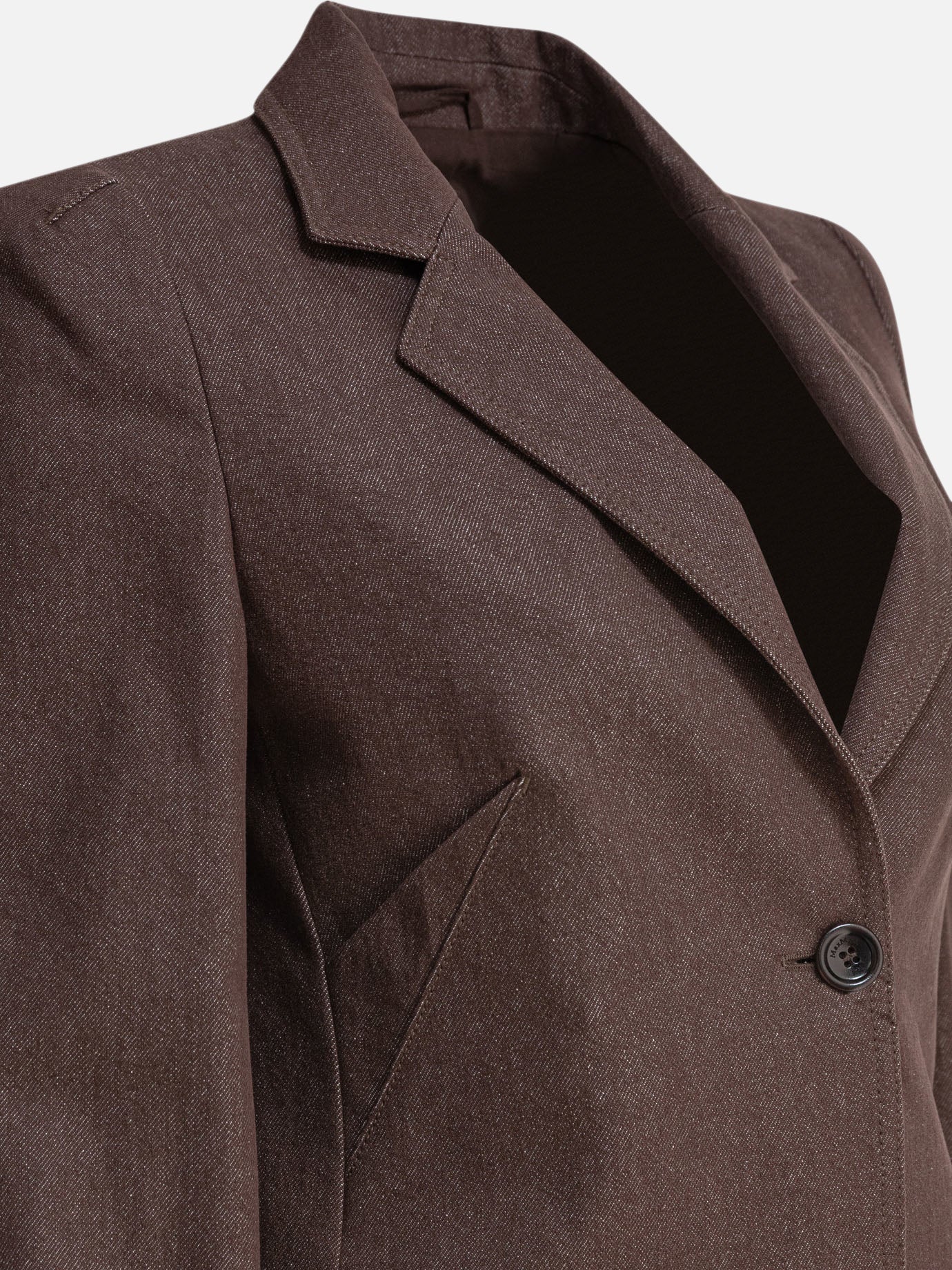【関税込み】Max Mara Denim-effect cotton blazer Max Mara Denim-effect cotton blazer - Women | VIETTI Online
