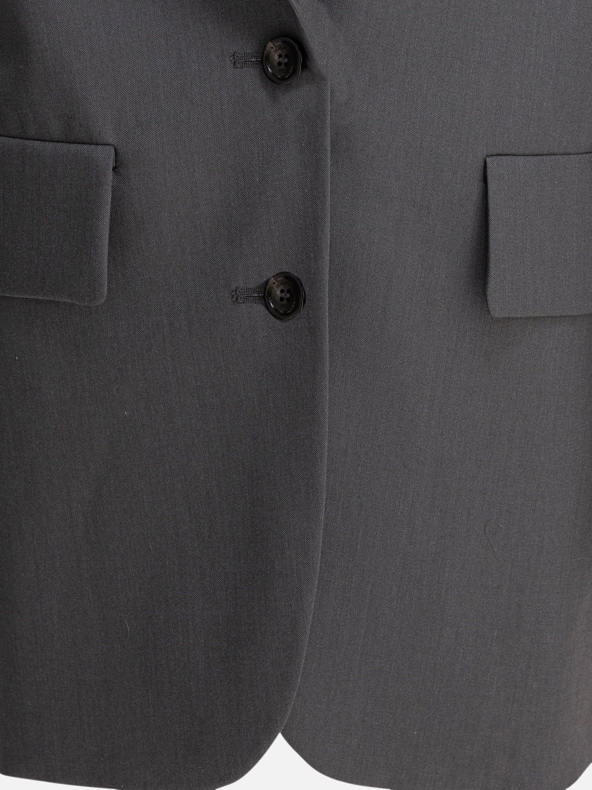 Max Mara Virgin wool "Ebridi" blazer Grey - VIETTI