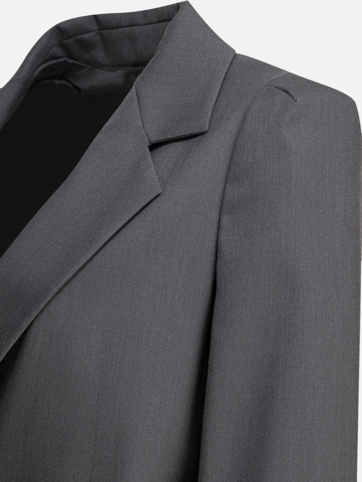 Max Mara Virgin wool "Ebridi" blazer Grey