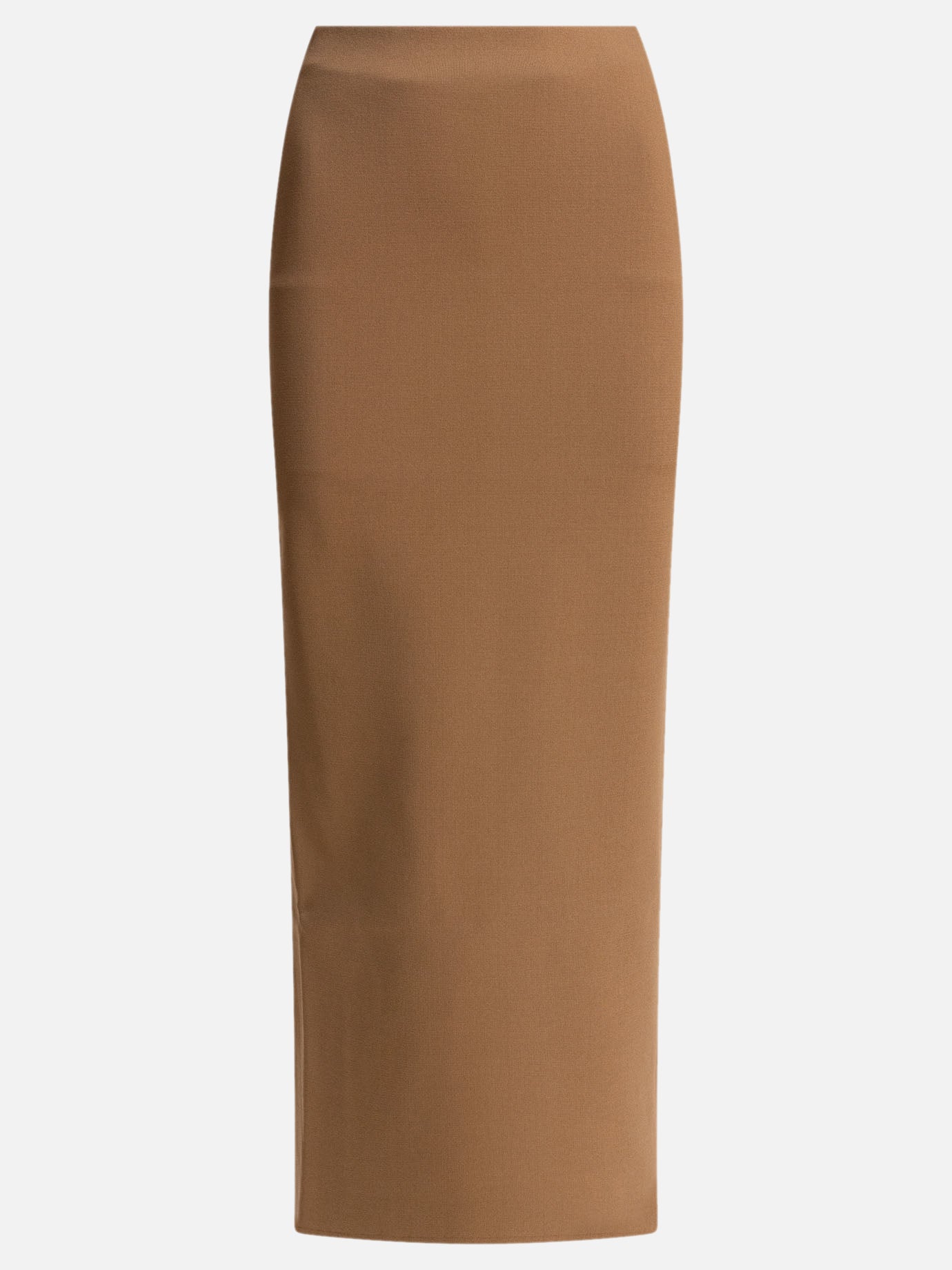 Max Mara Viscose crepe skirt Brown
