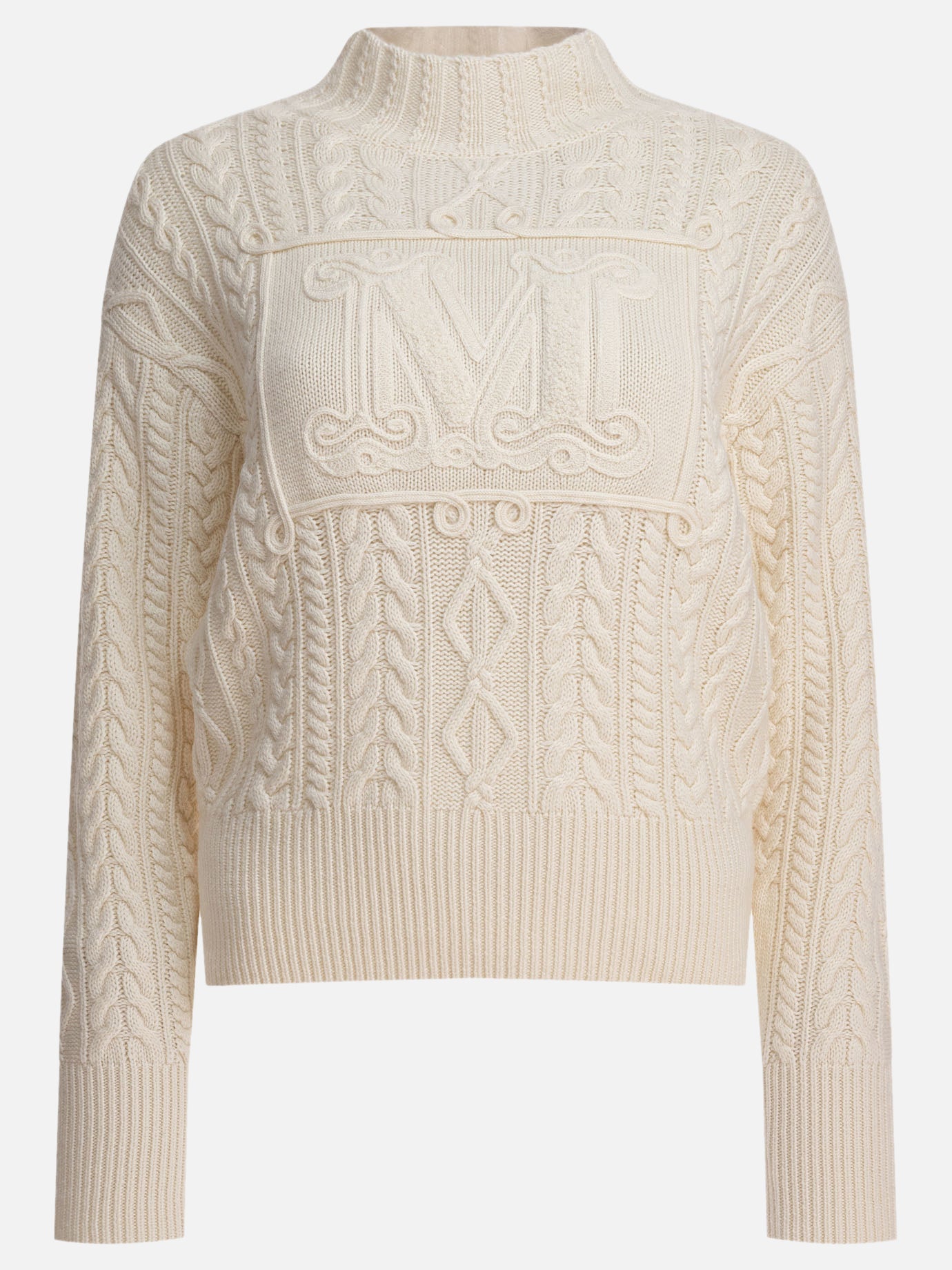 Maglioni girocollo Textured knit  Bianco - Max Mara Donna | PDP | VIETTI Online Store | thumbnail