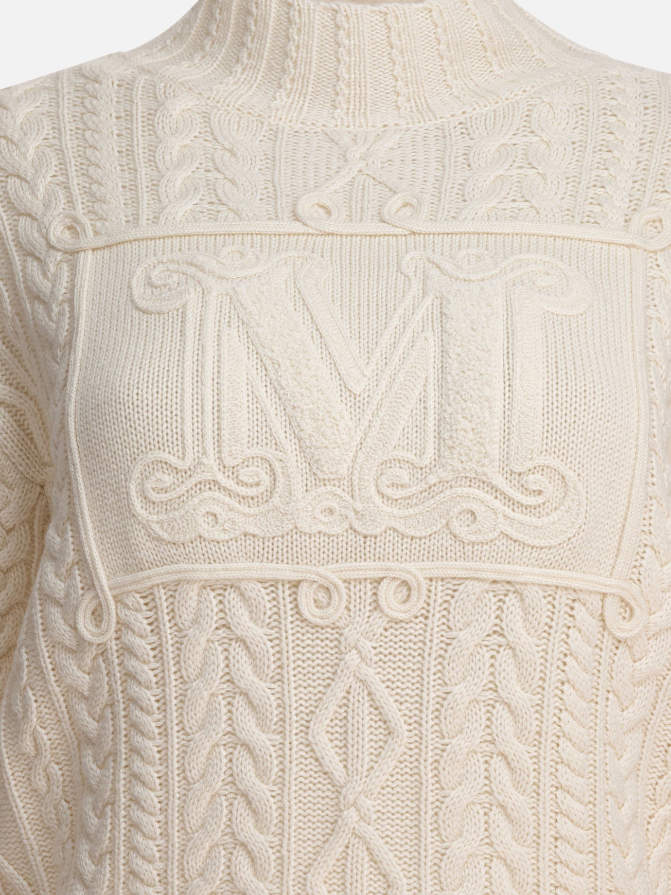 Maglioni girocollo Textured knit  Bianco - Max Mara Donna | PDP | VIETTI Online Store | thumbnail_3