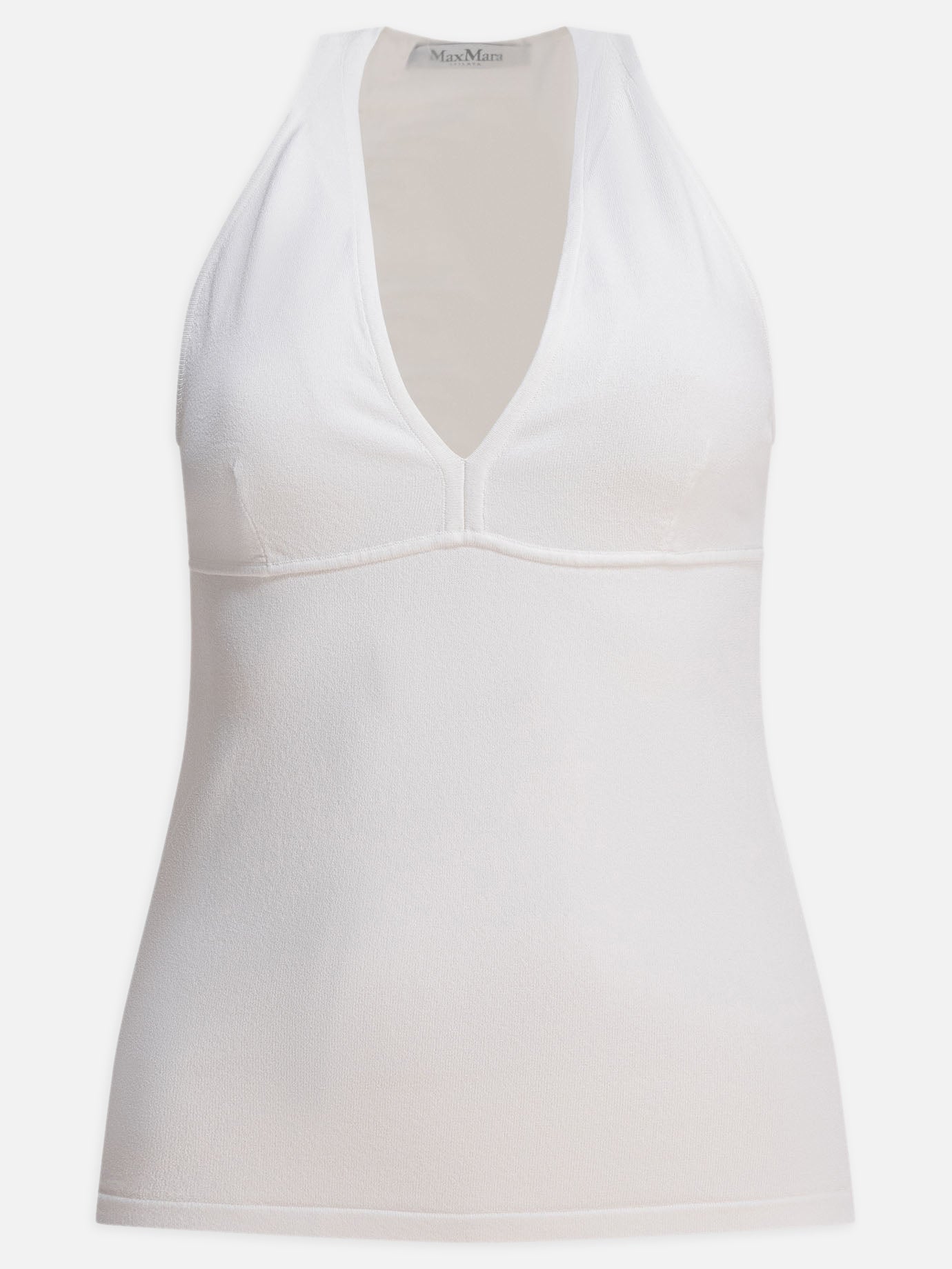 Tank tops Solid colour  White - Max Mara Women | PDP | VIETTI Online Store | thumbnail