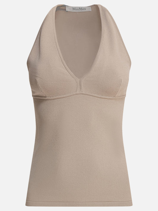 Max Mara Viscose top 18905108_S Beige 1