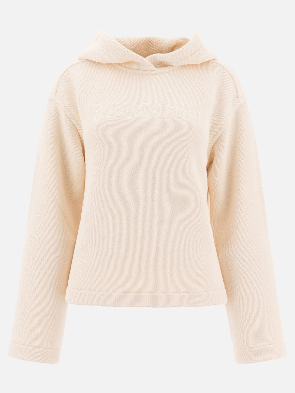 Max Mara Hoodie with embroidered logo White - VIETTI
