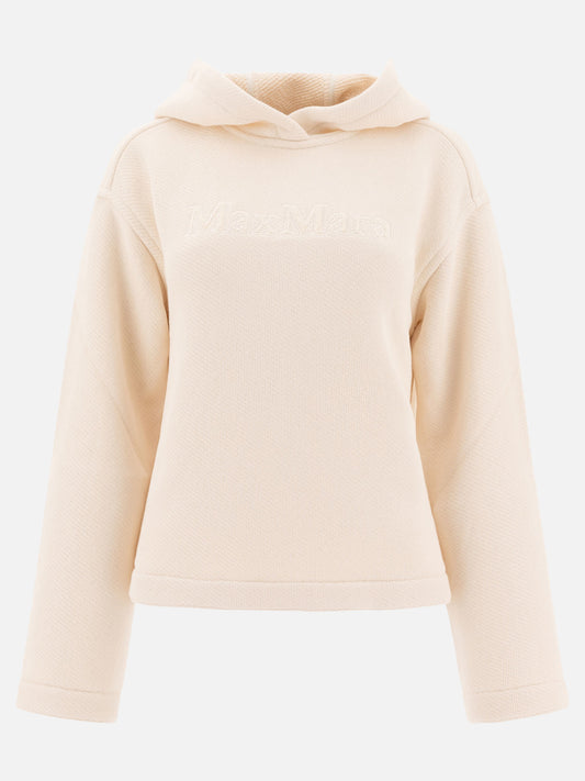 Max Mara Hoodie with embroidered logo White

