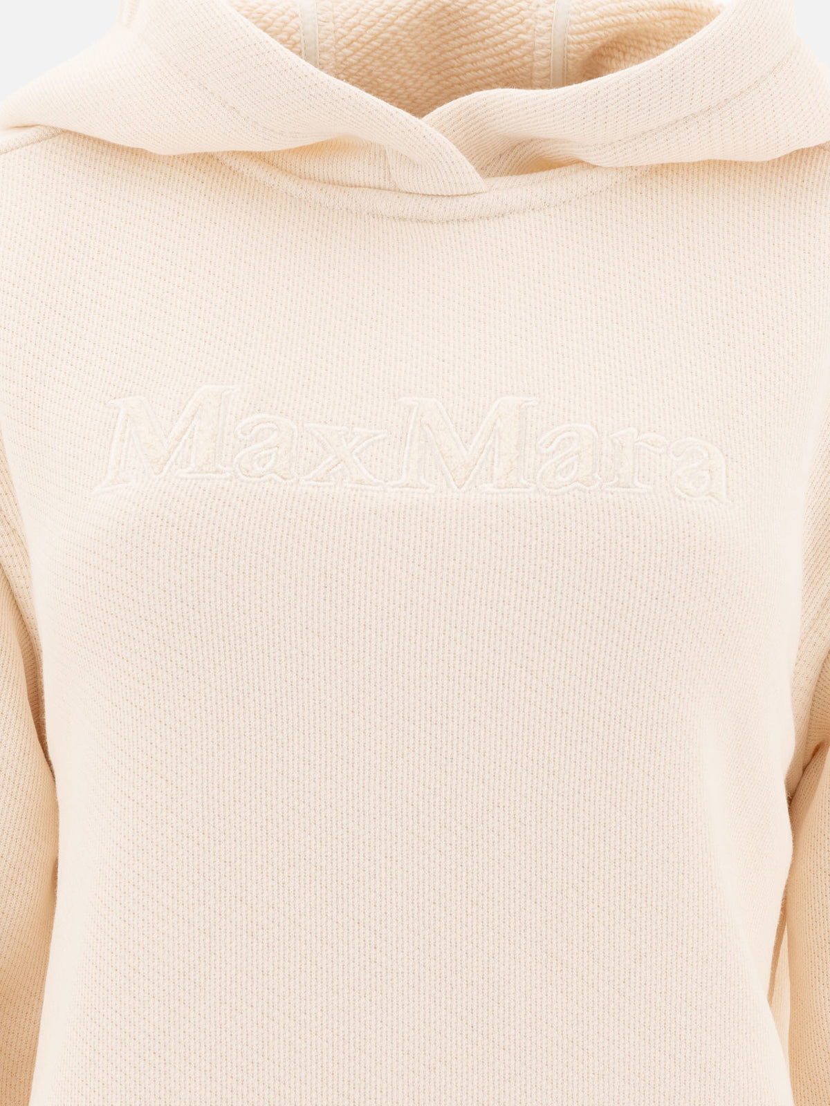 Max Mara Hoodie with embroidered logo White - VIETTI