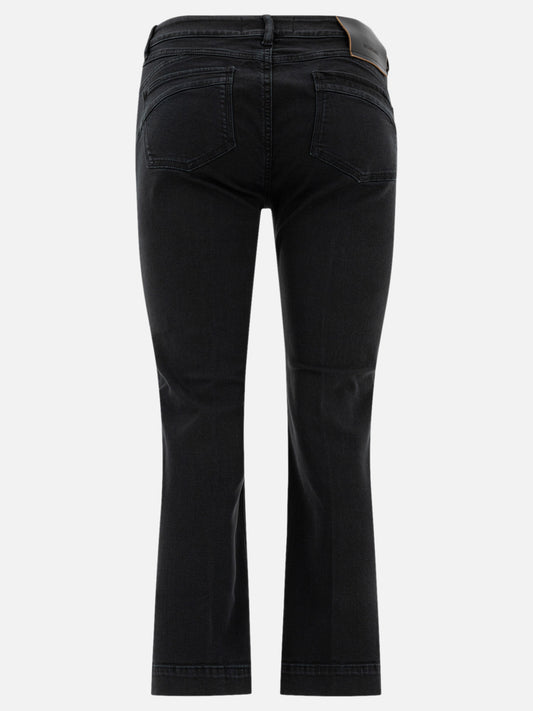 Jeans a gamba dritta Solid colour  Nero - Max Mara Sportmax Donna | VIETTI Online Store | 2

