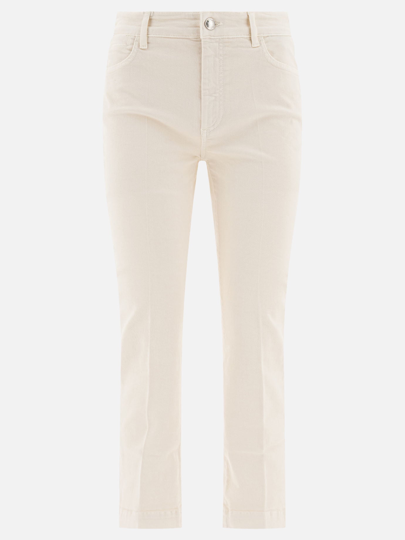 Jeans a gamba dritta Solid colour  Bianco - Max Mara Sportmax Donna | PDP | VIETTI Online Store | Zoom-Modal
