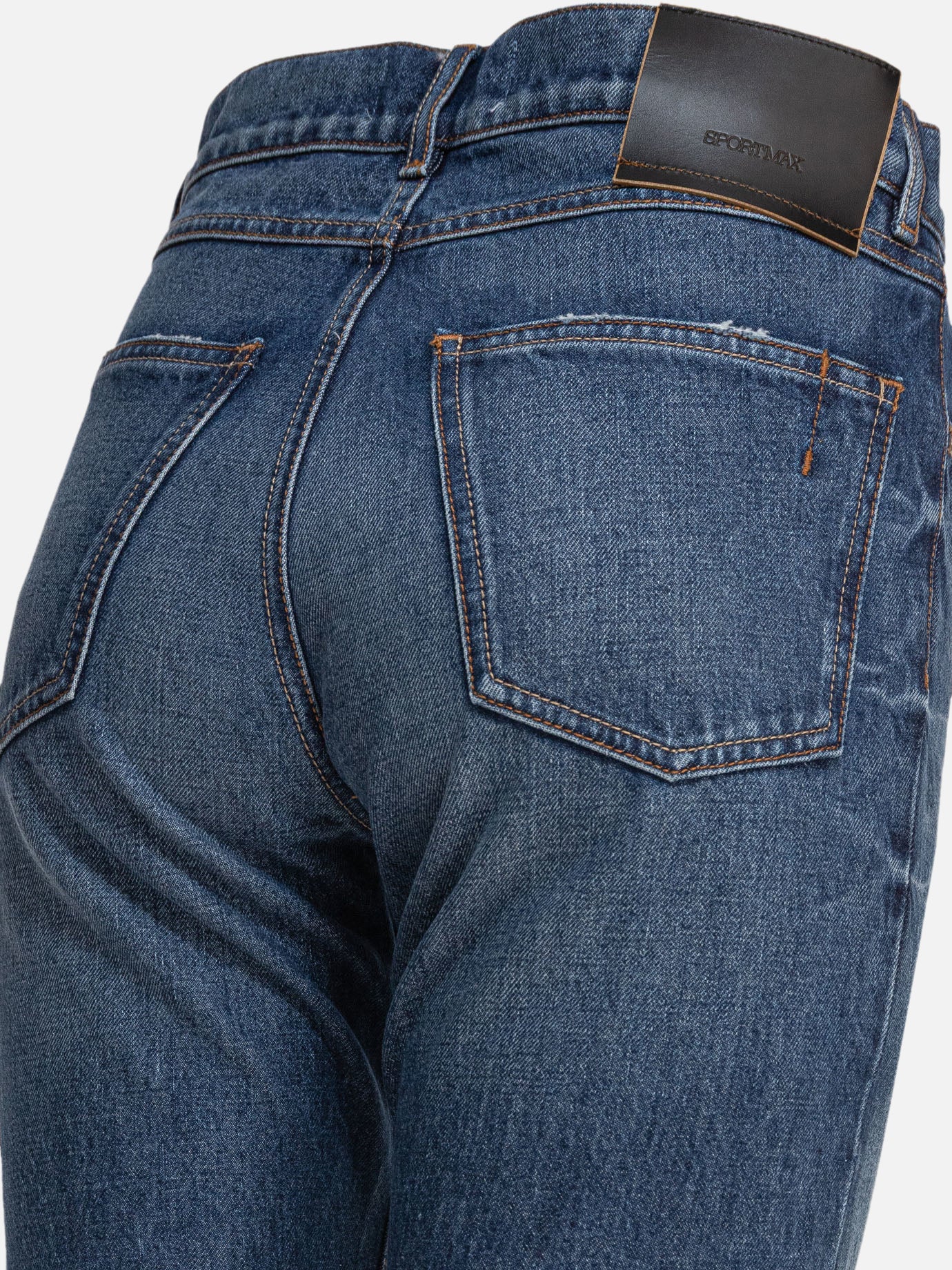 Jeans a gamba dritta Solid colour  Blu - Max Mara Sportmax Donna | PDP | VIETTI Online Store | Zoom-Modal_4

