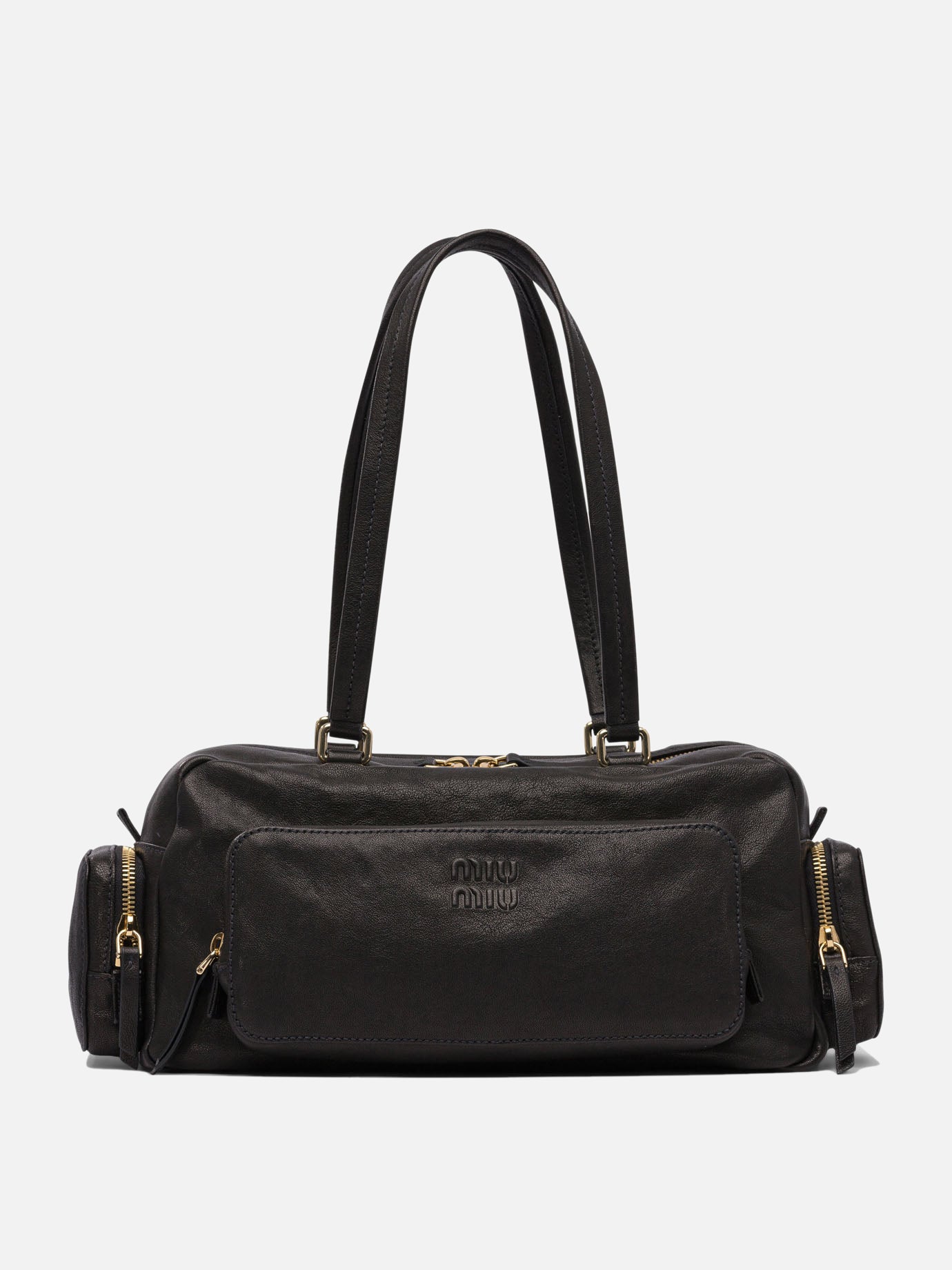 Borse medie 100% lamb leather  Nero - Miu Miu Donna | PDP | VIETTI Online Store | Zoom-Modal
