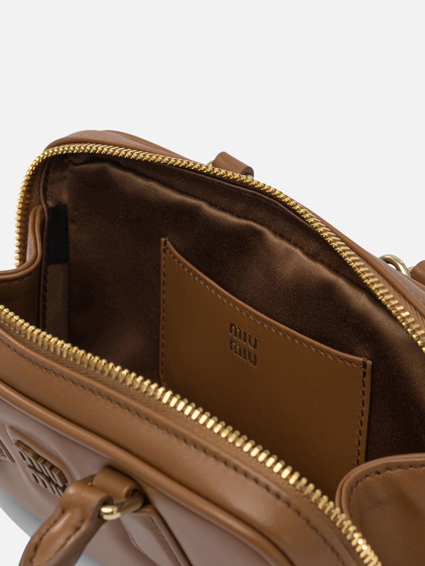 Small bags Logo  Brown - Miu Miu Women | PDP | VIETTI Online Store | Zoom-Modal_5
