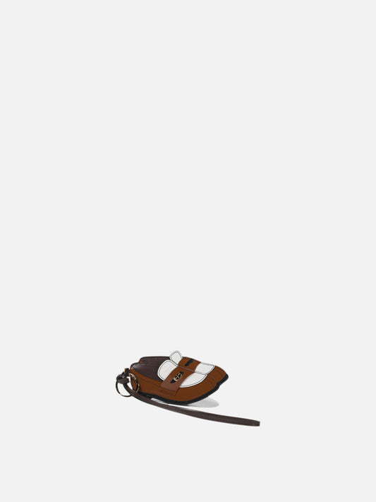 Miu Miu Keychain "Penny Loafer" Brown

