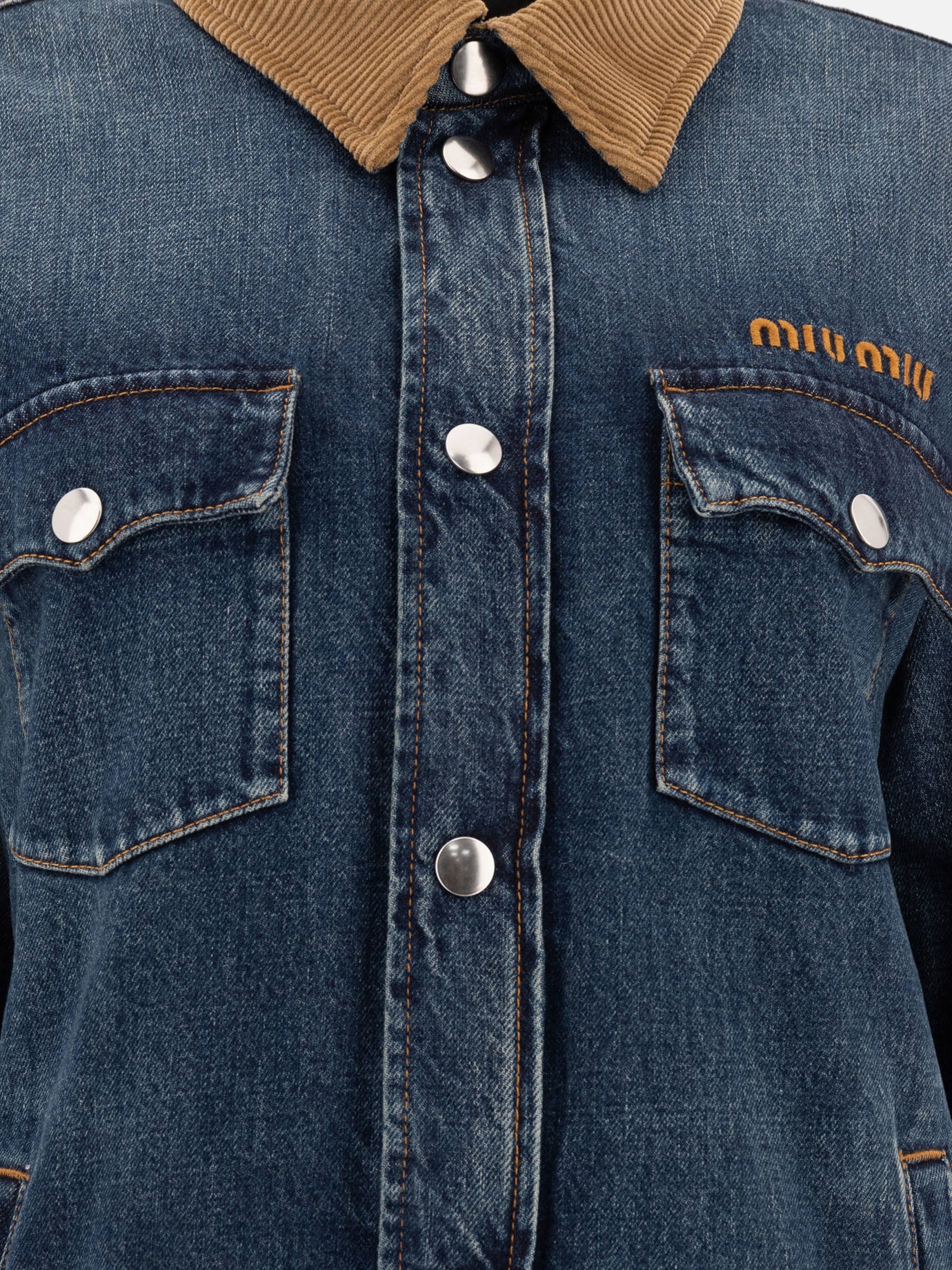 Piumini corti Logo  Blu - Miu Miu Donna | PDP | VIETTI Online Store | thumbnail_3