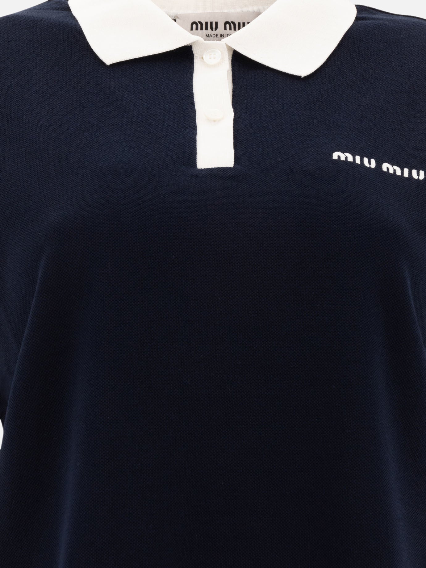 Polo shirts with buttons Logo  Blue - Miu Miu Women | PDP | VIETTI Online Store | Zoom-Modal_3
