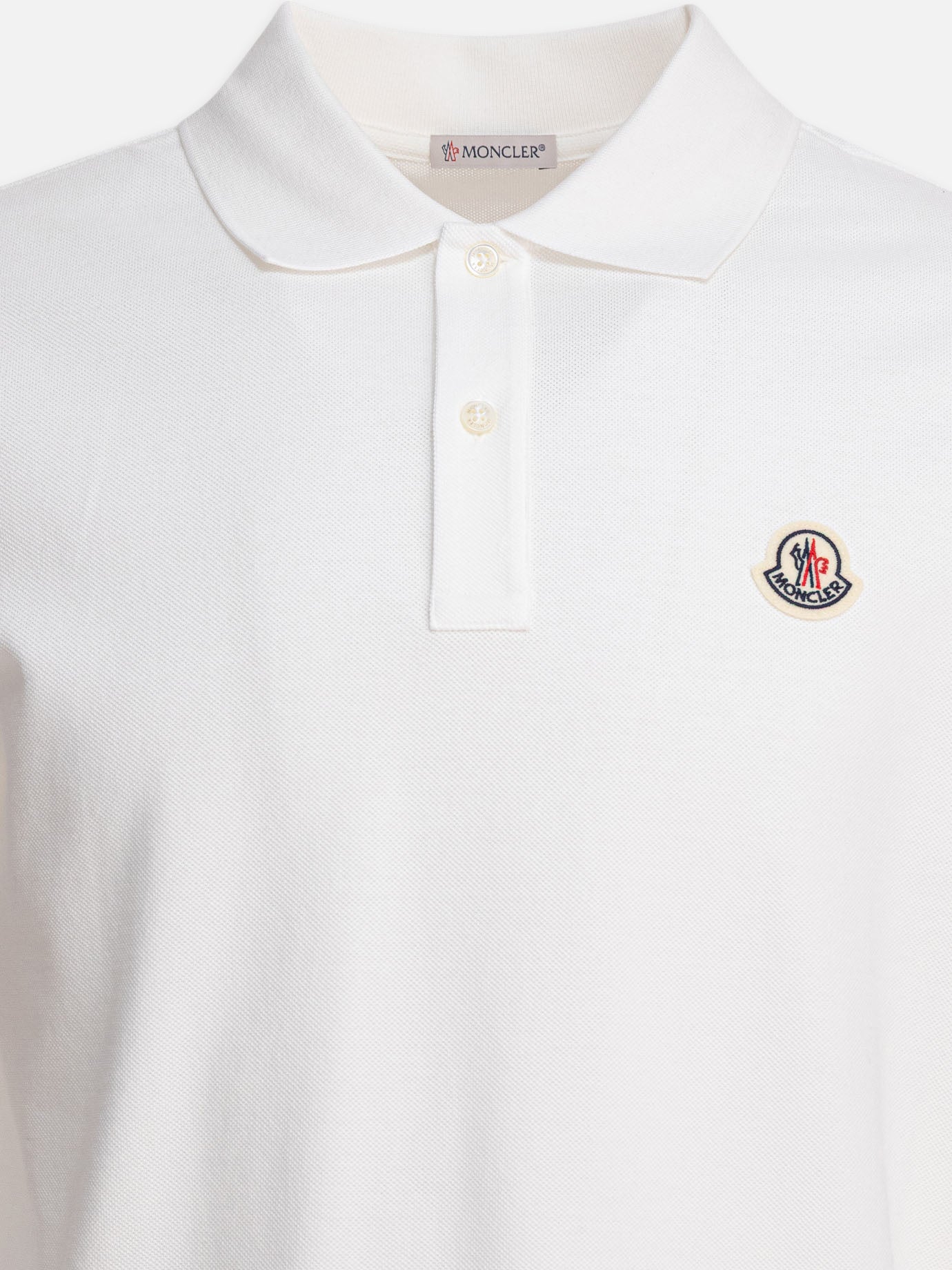 Polo con bottoni Logo  Bianco - Moncler Uomo | PDP | VIETTI Online Store | Zoom-Modal_3
