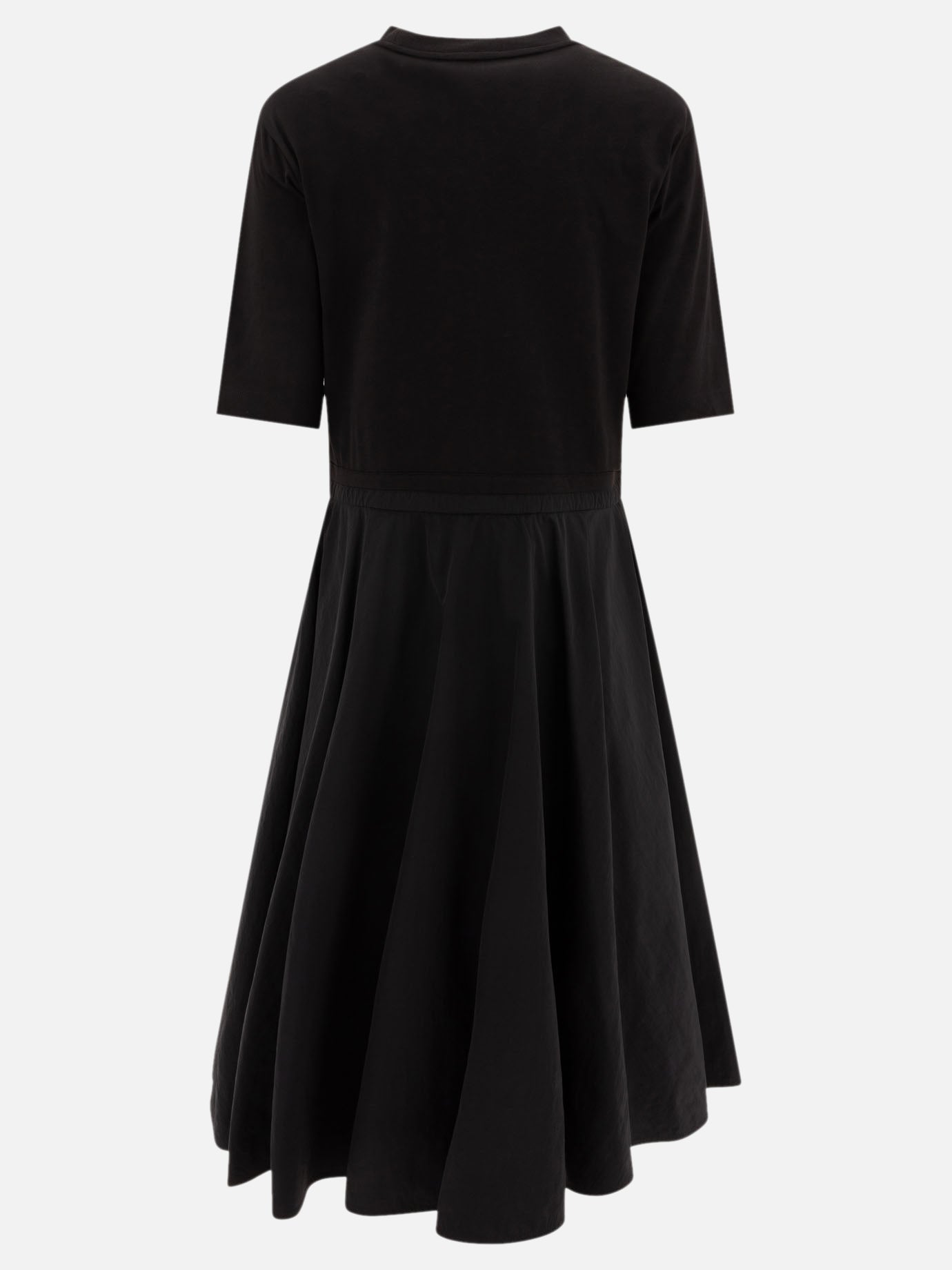Moncler Pleated midi dress Black
