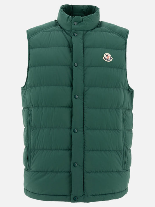 Giacche smanicate Logo  Verde - Moncler Uomo | PLP | VIETTI Online Store 
