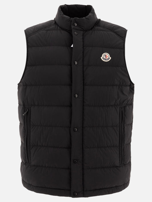 Giacche smanicate Logo  Nero - Moncler Uomo | PLP | VIETTI Online Store 
