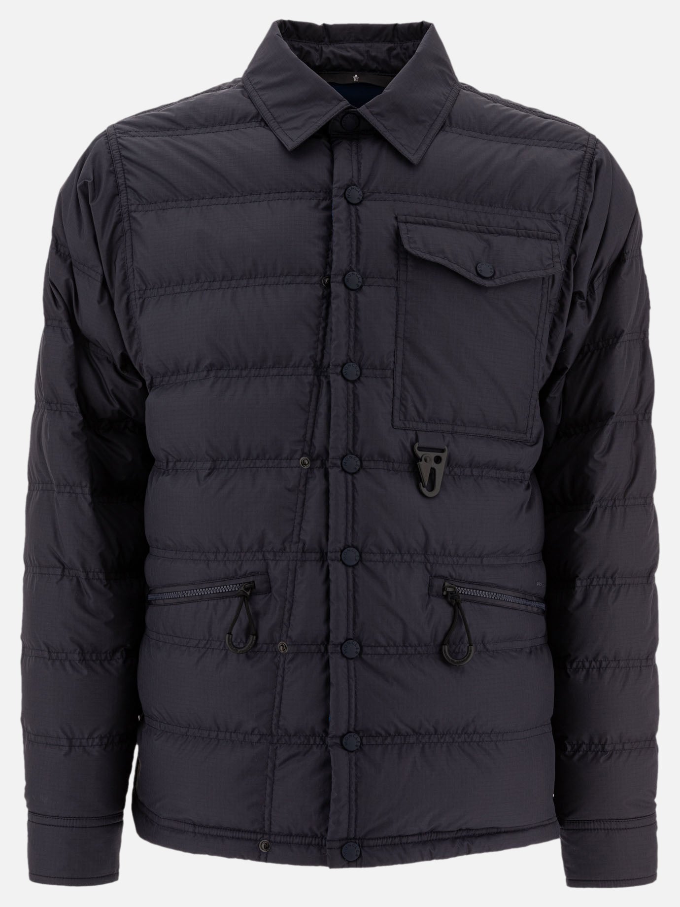 Down jackets Solid colour  Blue - Moncler Grenoble Men | PDP | VIETTI Online Store | Zoom-Modal
