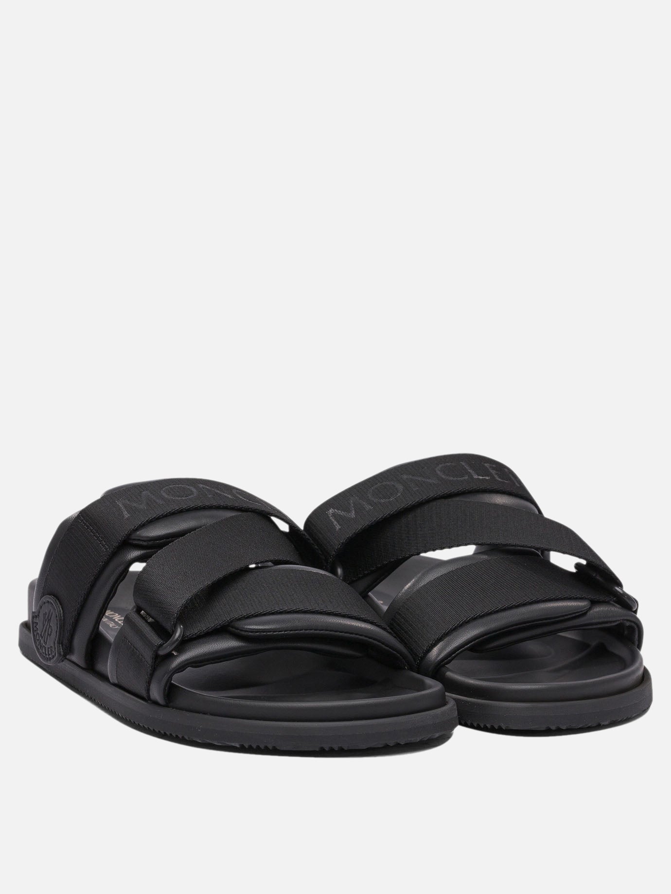 MONCLER \"MON SLIDE \" MONサンダル ブラック Black Mon Slides - Sandals & Sliders for Women | Moncler US