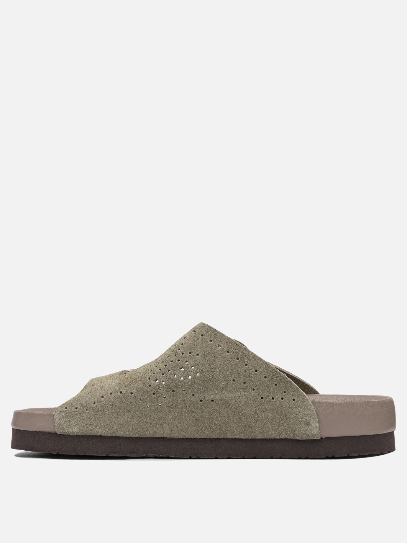 Slides 100% leather - 100% rubber  Beige - Needles Men | PDP | VIETTI Online Store | thumbnail_3