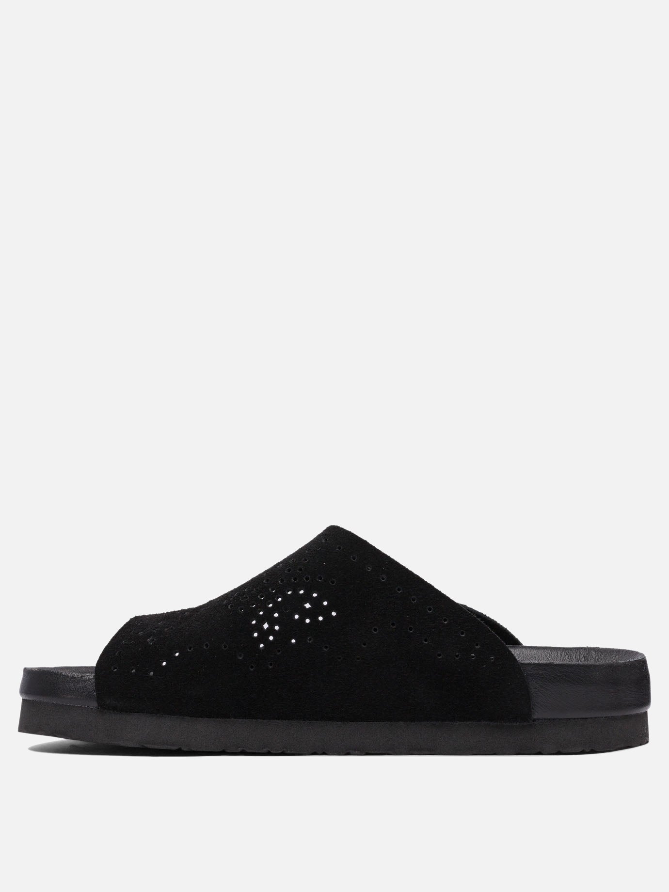 Slides 100% leather - 100% rubber  Black - Needles Men | PDP | VIETTI Online Store | thumbnail_3