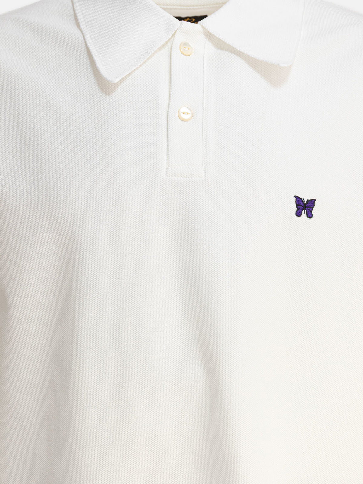 Needles "Poly Pique" polo shirt White - VIETTI