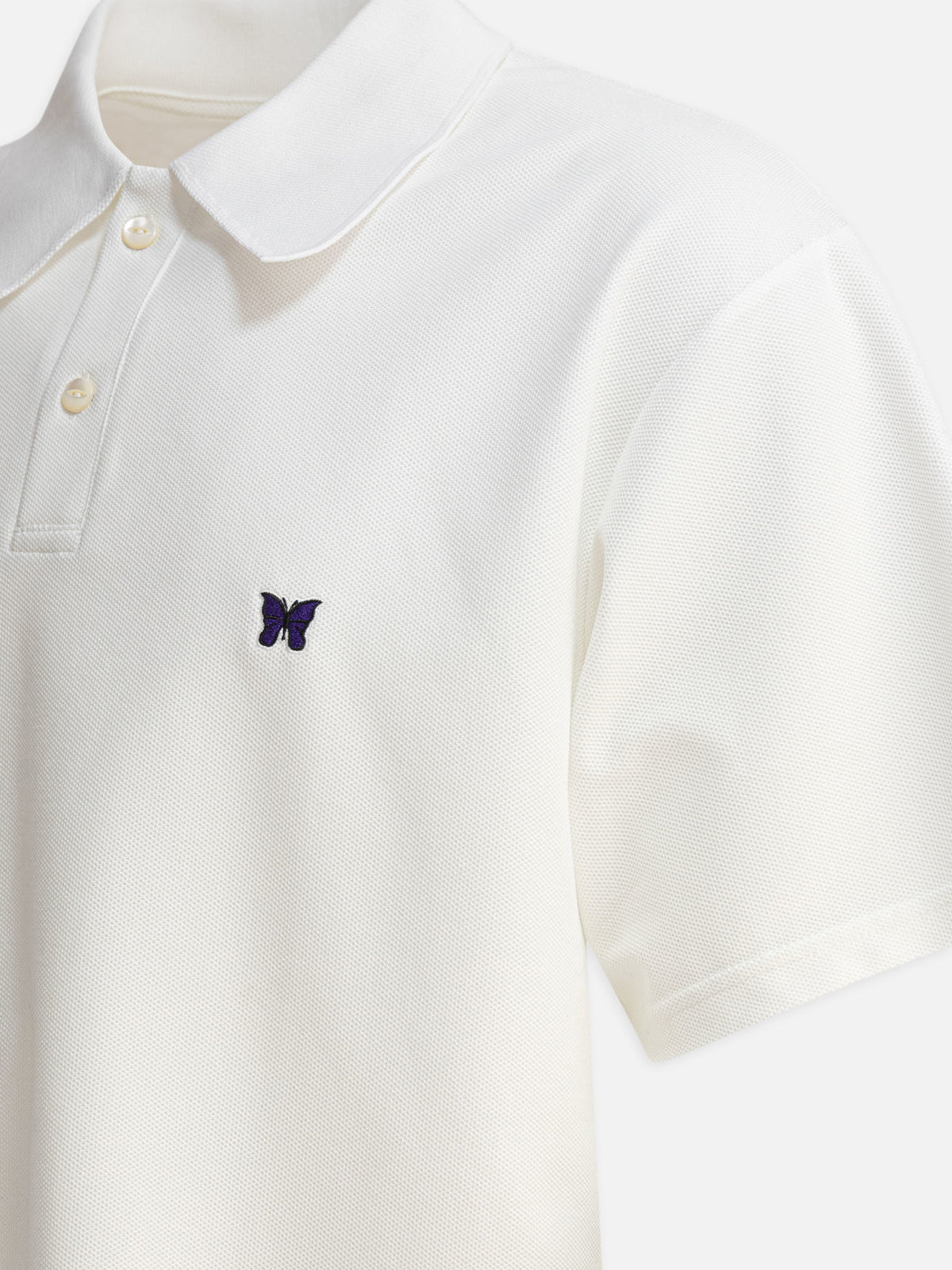 Needles "Poly Pique" polo shirt White