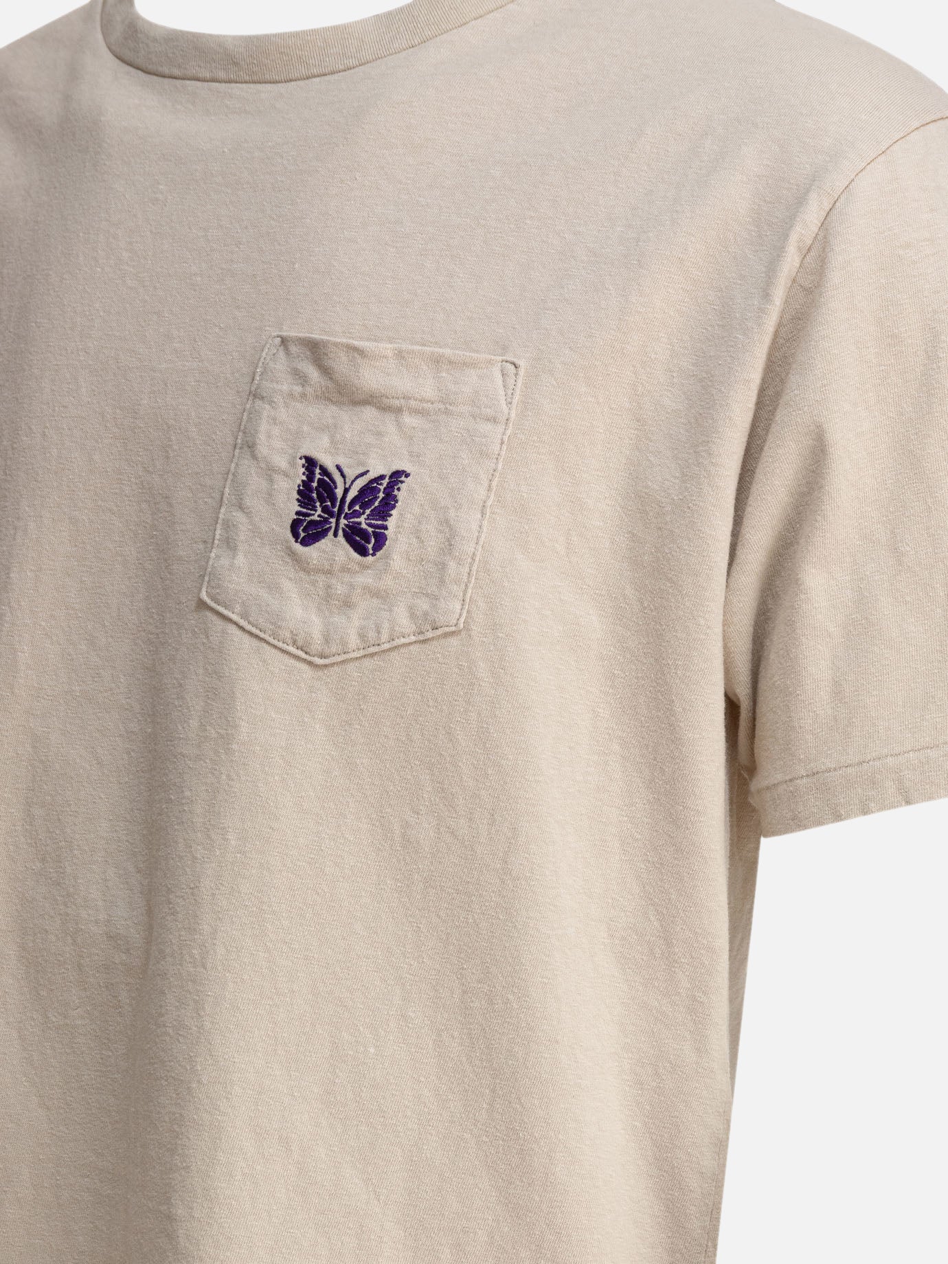 Crewneck t-shirts Logo  Beige - Needles Men | PDP | VIETTI Online Store | Zoom-Modal_4
