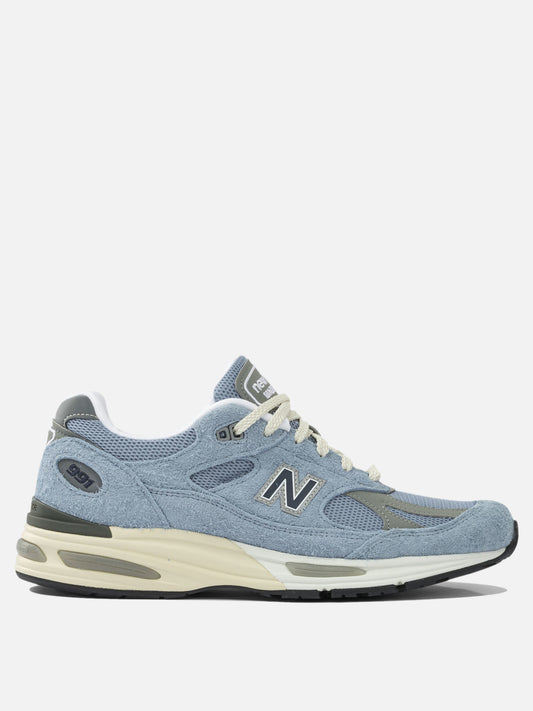 Low top sneakers 100% suede - 100% rubber  Light blue - New Balance Men | VIETTI Online Store 
