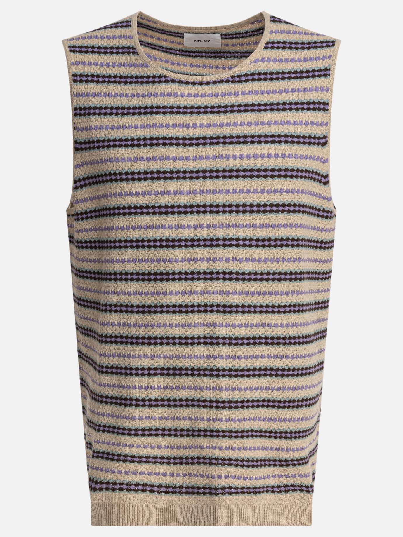 Tank tops Textured knit  Beige - NN.07 Men | PDP | VIETTI Online Store | thumbnail