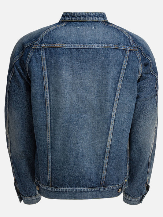 Giacche in denim Solid colour  Blu - nonnative Uomo | VIETTI Online Store | 2
