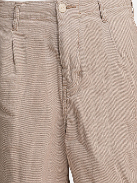 nonnative Linen cargo shorts Beige

