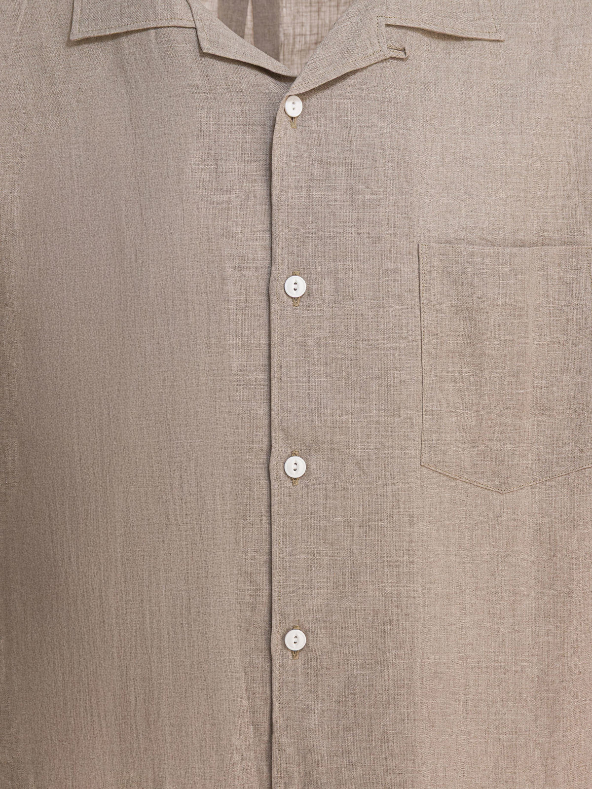 nonnative "Voyager" oxford linen shirt Beige