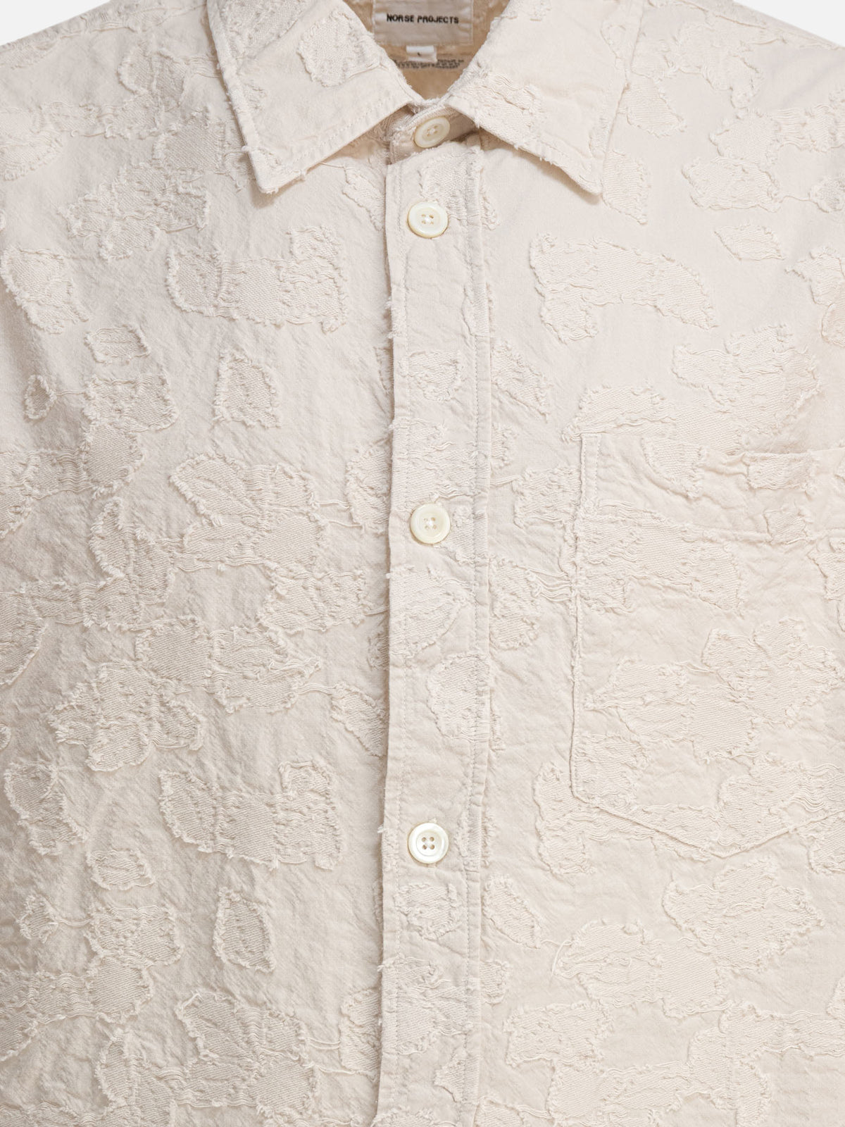 Norse Projects "Ole Fil Coupe SS" Shirt Beige - VIETTI