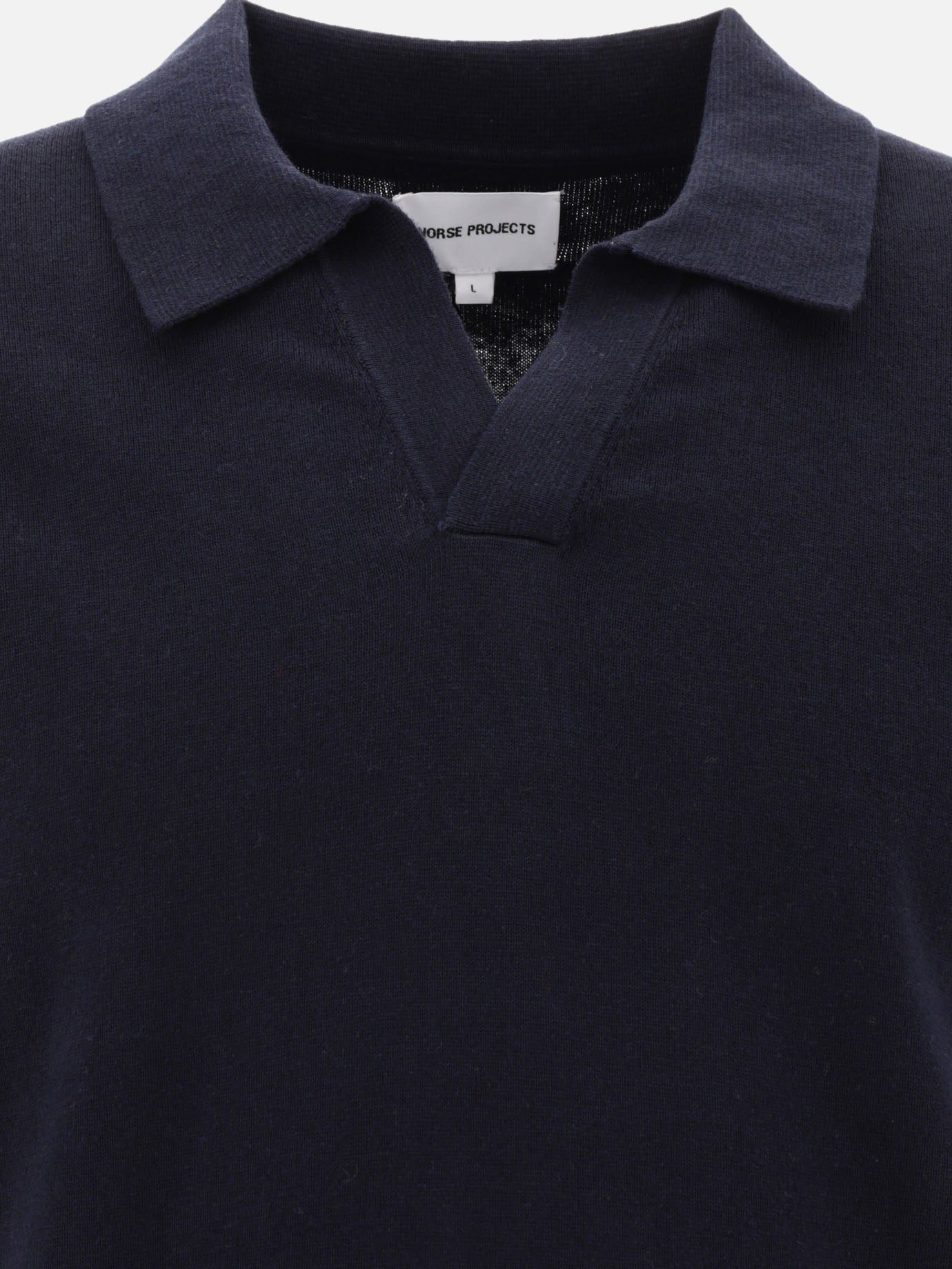 Polo shirts with buttons Solid colour  Blue - Norse Projects Men | PDP | VIETTI Online Store | thumbnail_3