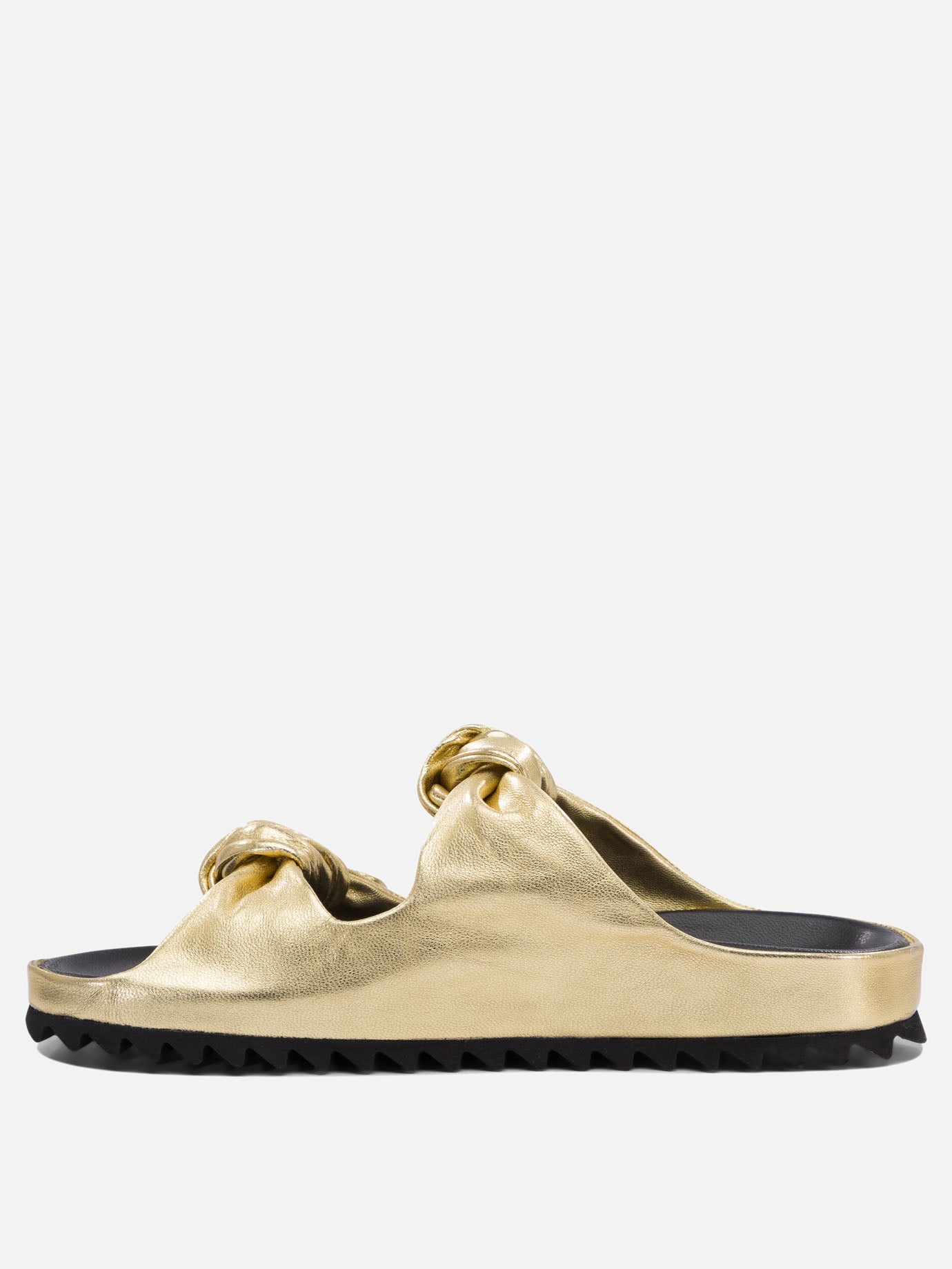 Flat sandals 100% leather - 100% rubber  Gold - Officine Creative Women | PDP | VIETTI Online Store | thumbnail_3