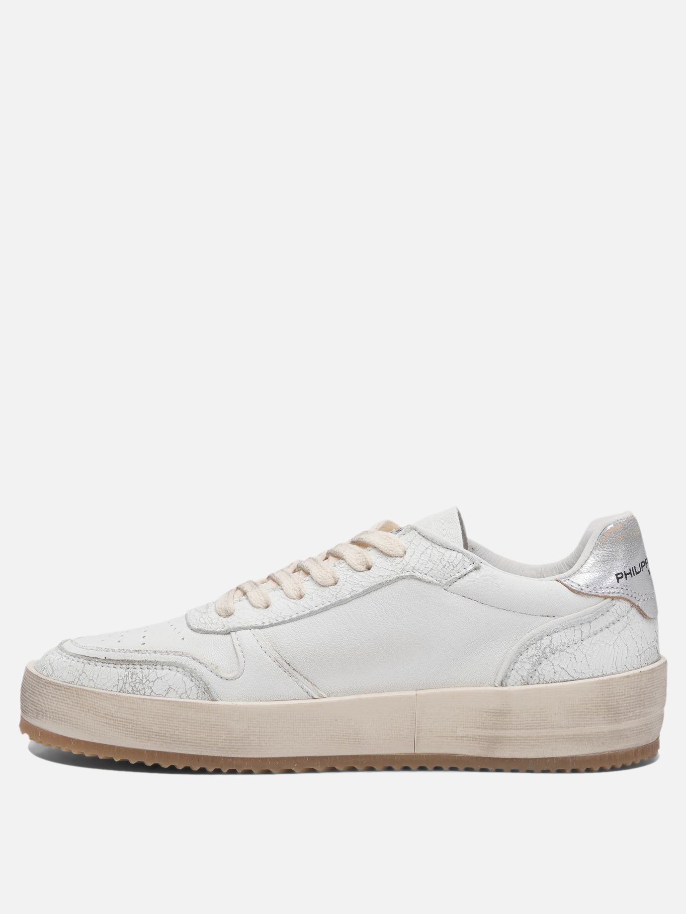 Low top sneakers 80% sheep leather 10% calf leather 10% goat leather - 100% poliurethane thermoplastic  White - Philippe Model Paris Women | PDP | VIETTI Online Store | Zoom-Modal_3
