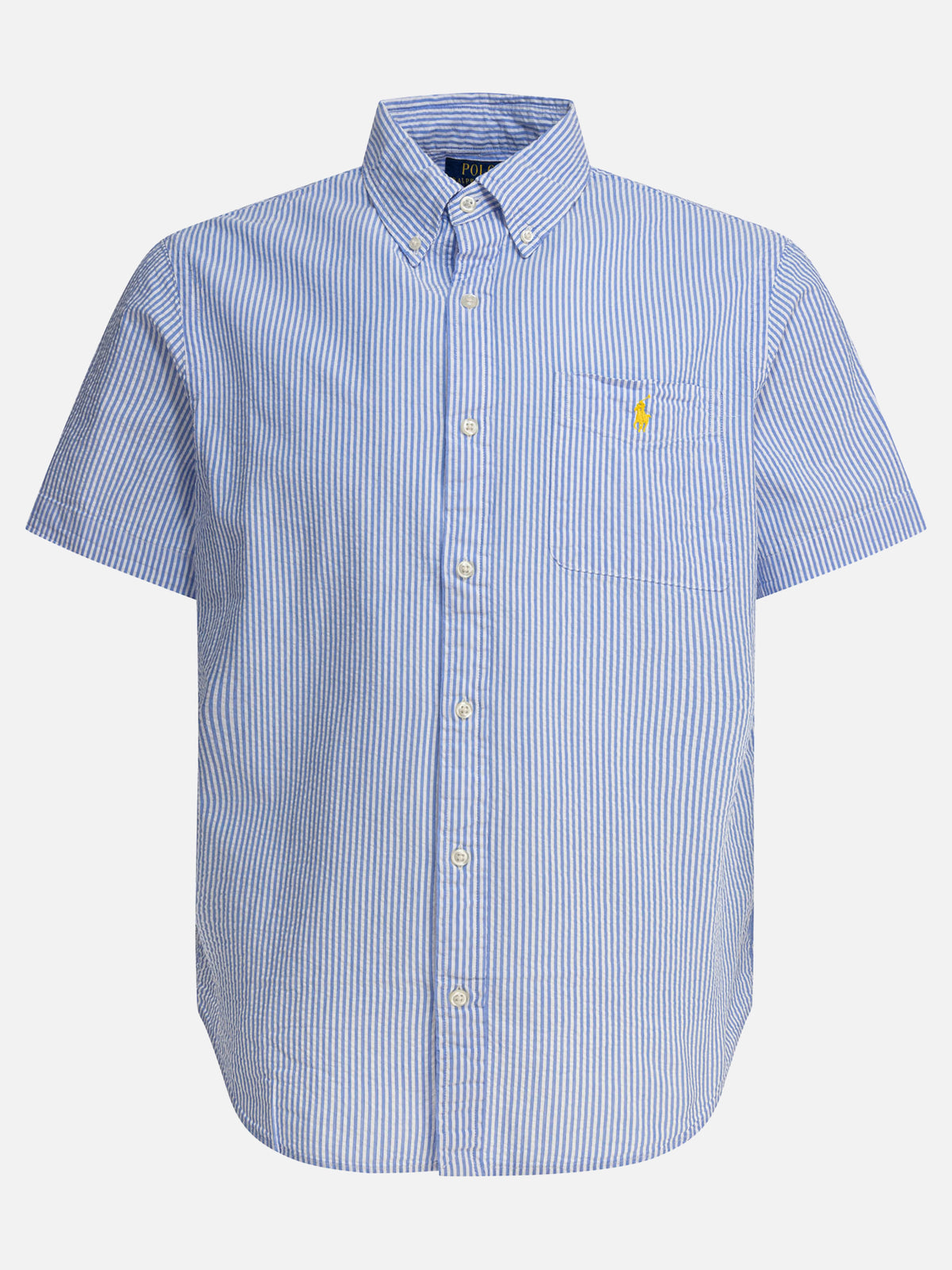Polo Ralph Lauren Custom fit seersucker casual shirt Light blue