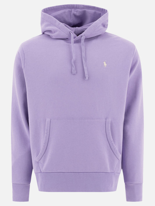 Polo Ralph Lauren Felpa con cappuccio in cotone loopback 18107963_S Purple 1