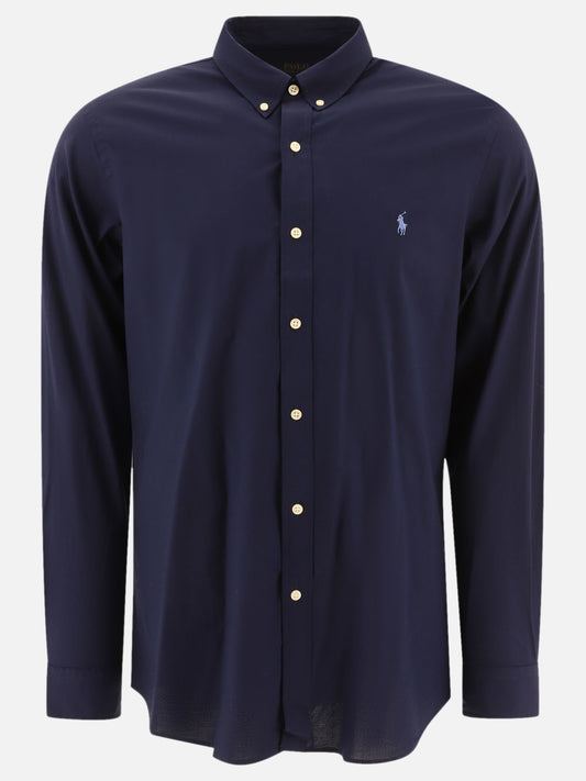 Polo Ralph Lauren Slim-fit stretch poplin shirt 15867196_S Blue 1