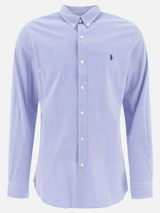 Polo Ralph Lauren Striped stretch poplin shirt 18638353_S Blue 1