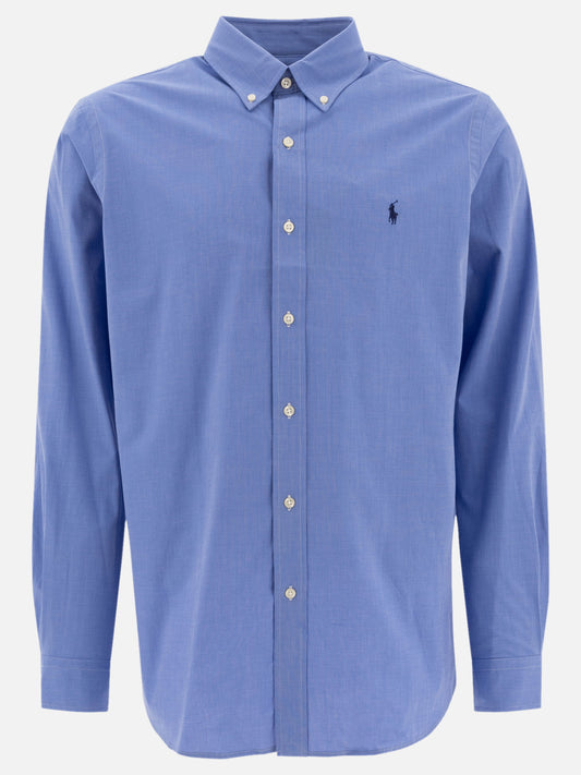Polo Ralph Lauren Camicia in popeline stretch custom-fit 12675402_S Blue 1