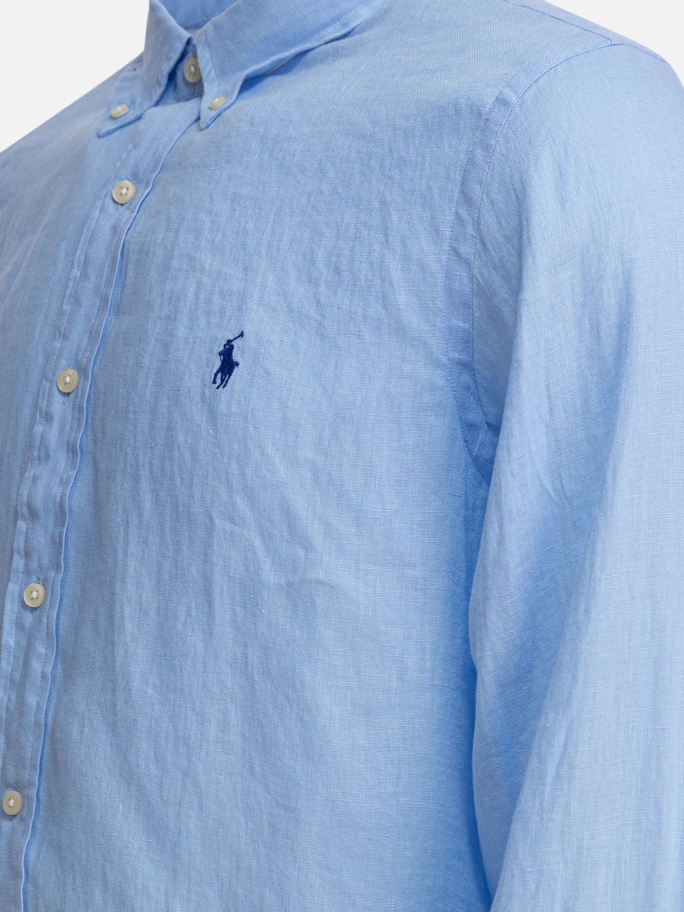 Casual shirts Solid colour  Blue - Polo Ralph Lauren Men | PDP | VIETTI Online Store | thumbnail_4