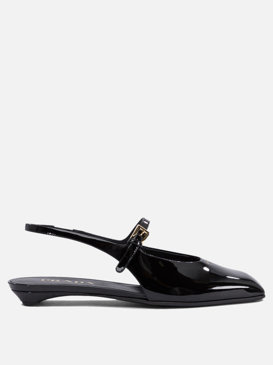 Sandali bassi 100% calf leather - 100% leather  Nero - Prada Donna | PLP | VIETTI Online Store 
