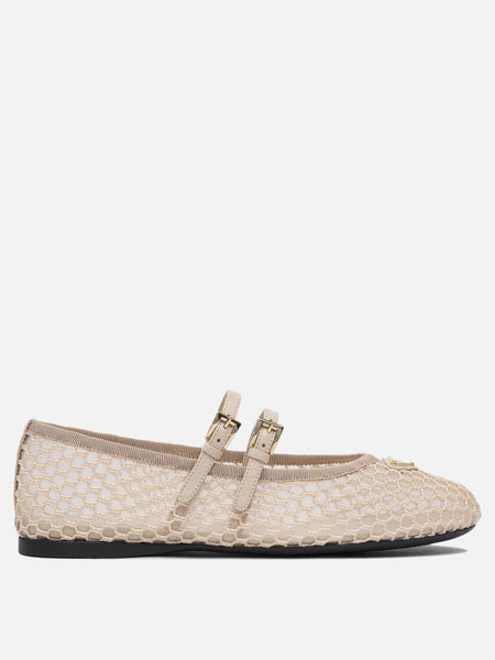 Prada Mesh fabric ballet flats Pink - Women | VIETTI Online